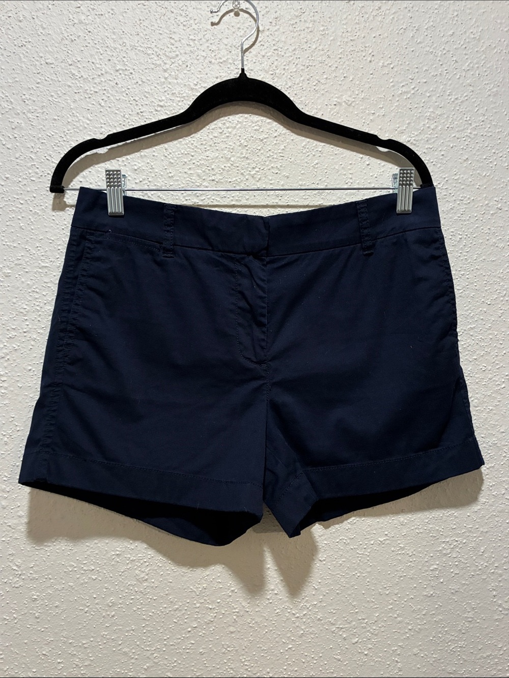 J. Crew Navy Tailored Cuffed Shorts
